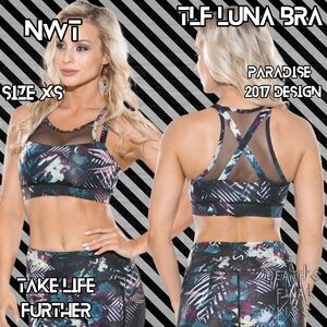 HTF Sexy TLF Luna Paradise Strappy Mesh Racerback Sports Bra XSTake Life Further